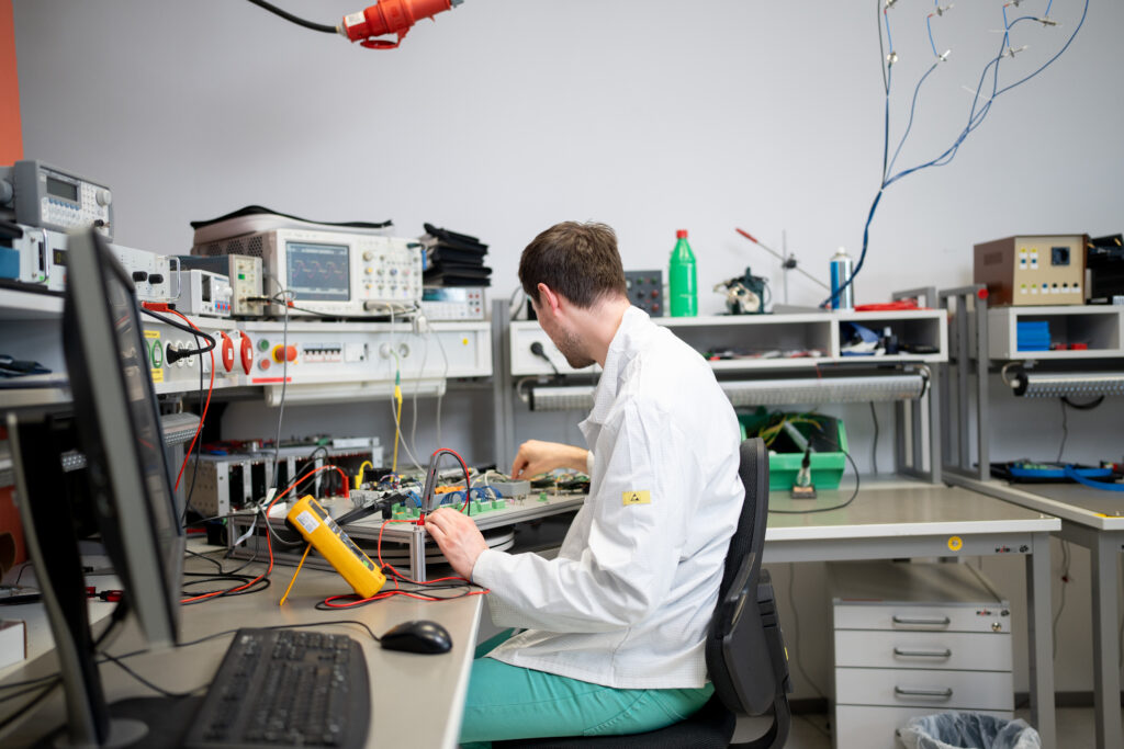 Entwickler im Labor